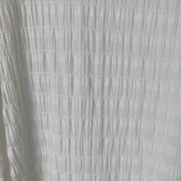 Bb Dakota Steve Madden White Textured Puff Sleeve Mini Dress size Small - Picture 7 of 8